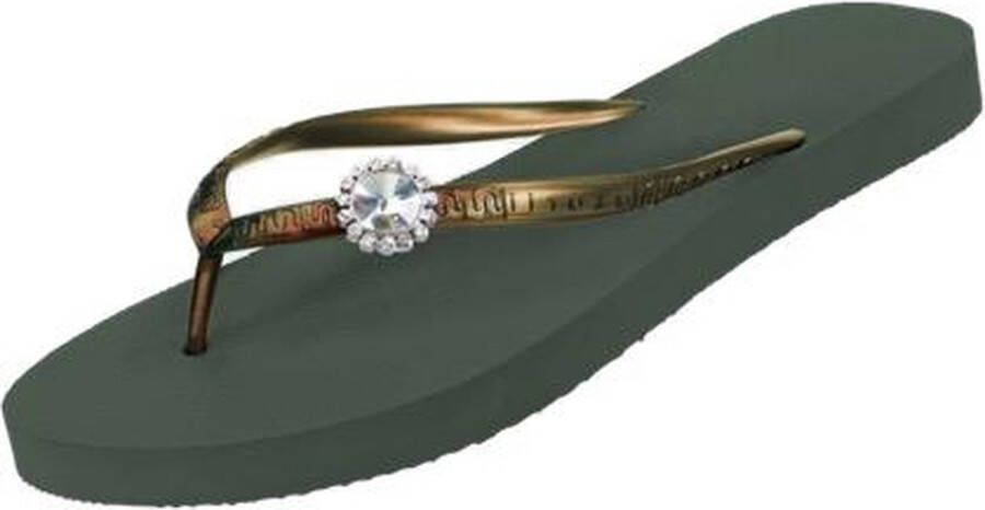 Uzurii Original Switch Dames Slippers Army Green Groen Kunststof