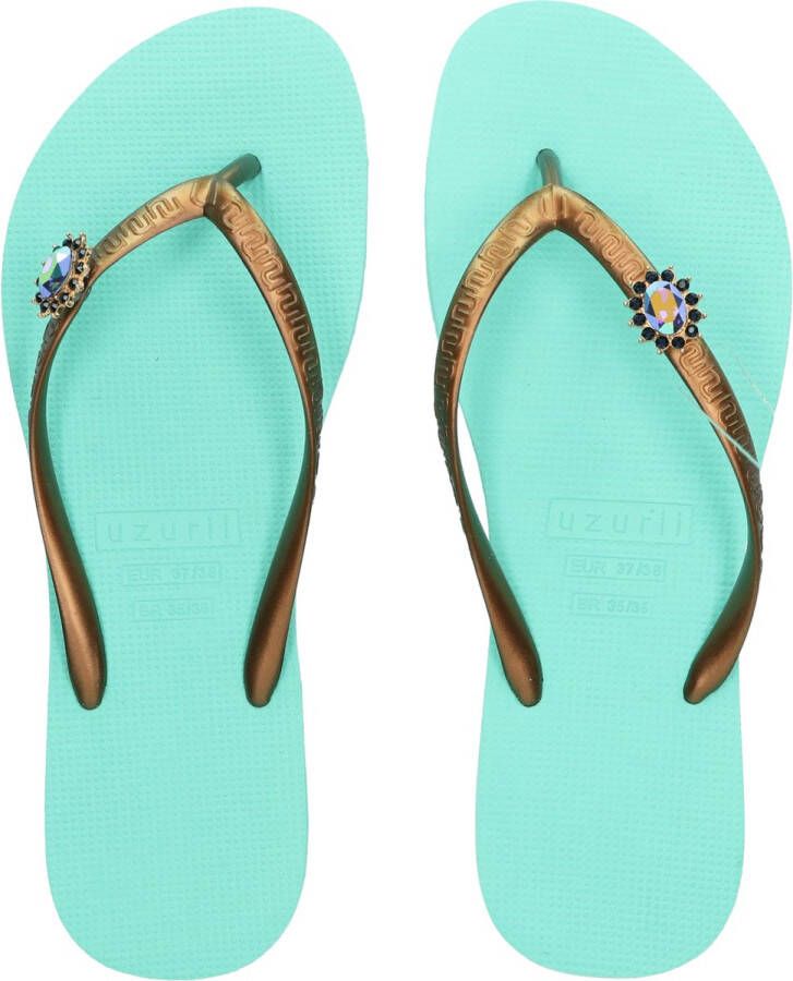 Uzurii Original Switch Dames Slippers Mint Green Aqua Kunststof