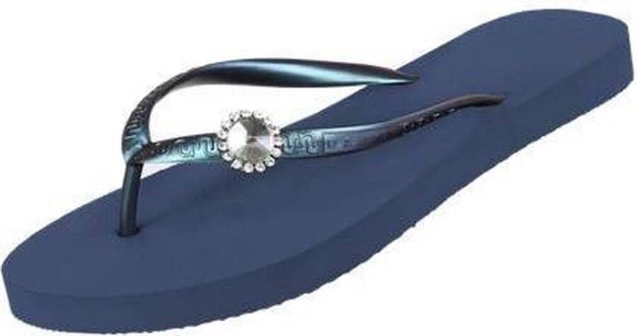 Uzurii Original Switch Dames Slippers Navy Blue Blauw Kunststof