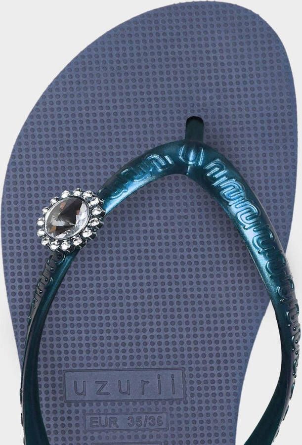 Uzurii Original Switch Dames Slippers Navy Blue Blauw Kunststof