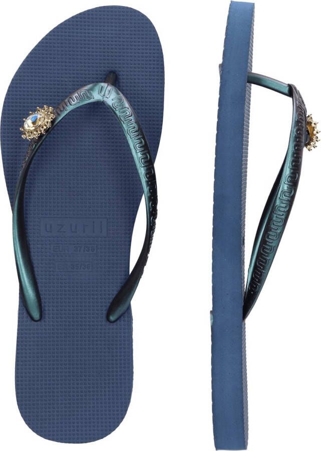 Uzurii Original Switch Dames Slippers Navy Blue Blauw Kunststof