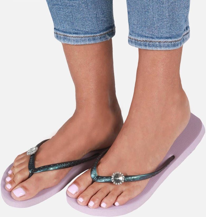 Uzurii Original Switch Dames Slippers Navy Blue Blauw Kunststof