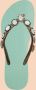 Uzurii Pearl Monroe dames slippers Mint green - Thumbnail 4