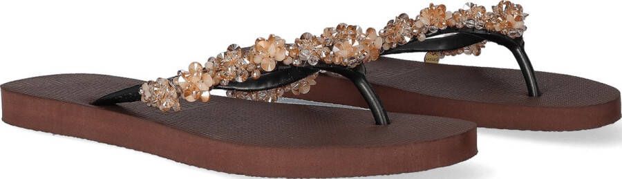 Uzurii Precious Bloom Gold Dames Slippers Coffee | Bruin | Precious Bloom Gold - Foto 3