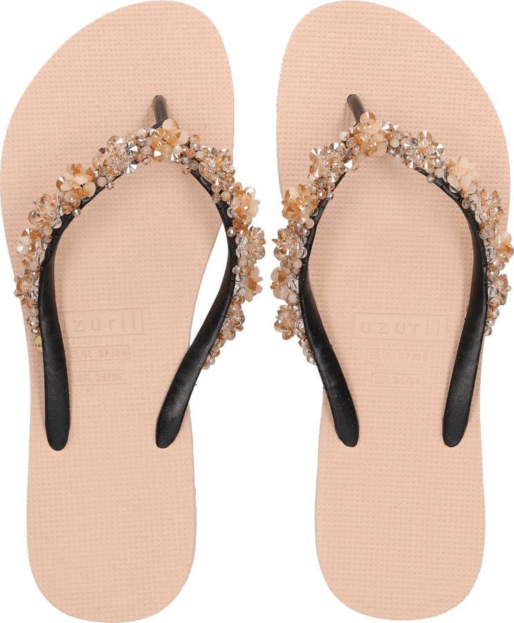 Uzurii Precious Bloom Gold Dames Slippers Sand | Beige | Precious Bloom Gold - Foto 3