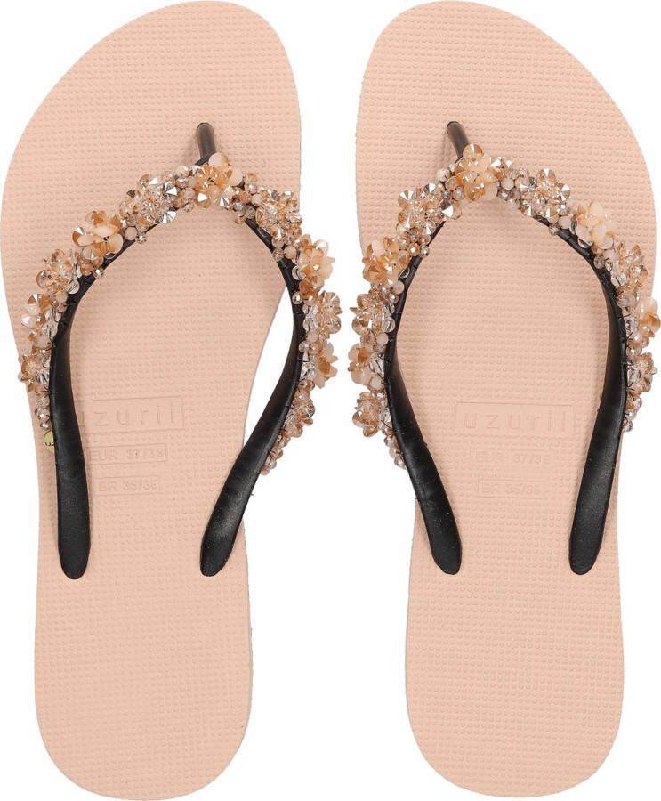 Uzurii Precious Bloom Gold Dames Slippers Sand | Beige | Precious Bloom Gold - Foto 3