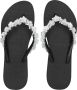 Uzurii Precious Bloom White Dames Slippers Black | Zwart | Precious Bloom White - Thumbnail 6