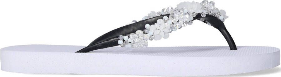 Uzurii Precious Bloom White Dames Slippers White