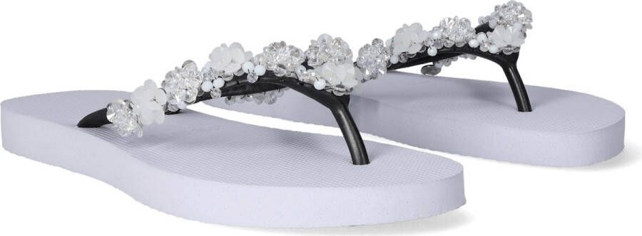 Uzurii Precious Bloom White Dames Slippers White