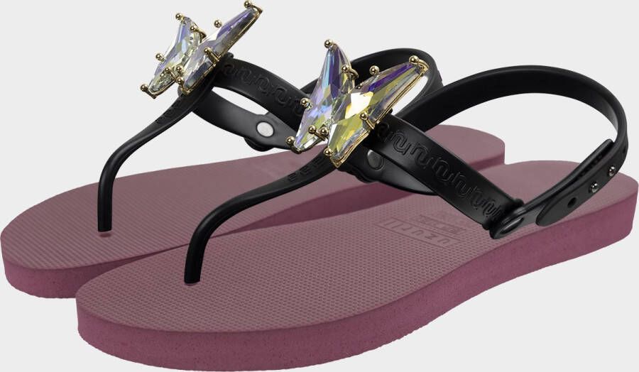 Uzurii Selena Butterfly Chrystal dames slippers Forest Green - Foto 3