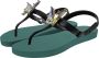 Uzurii Selena Butterfly Chrystal dames slippers Forest Green - Thumbnail 3