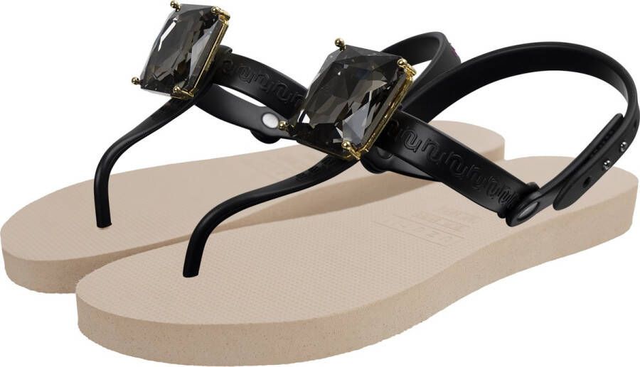 Uzurii Selena Diamond Silver dames slippers Army Green