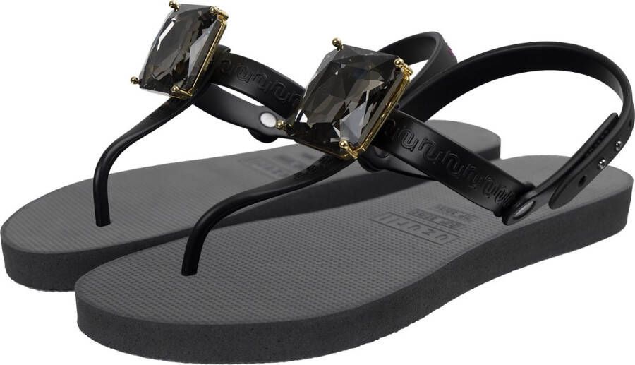 Uzurii Selena Diamond Silver dames slippers Army Green