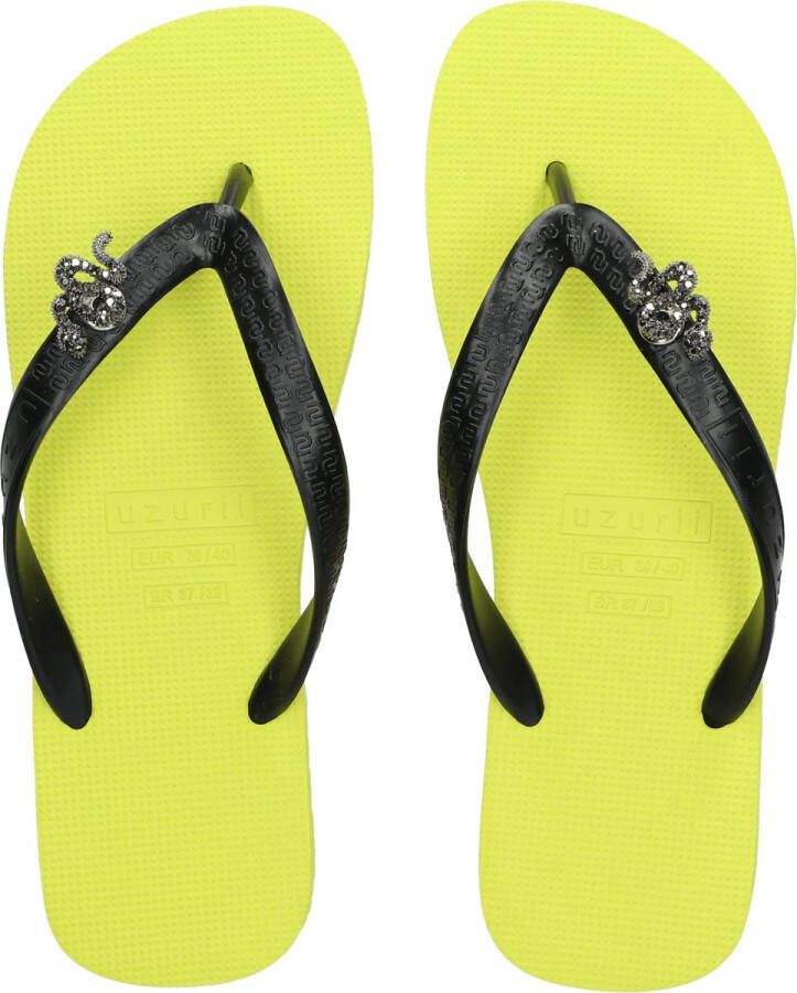 Uzurii Sport Switch Cobra Dames Slippers Neon Lime Geel Kunststof