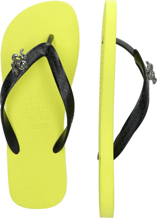 Uzurii Sport Switch Cobra Dames Slippers Neon Lime Geel Kunststof