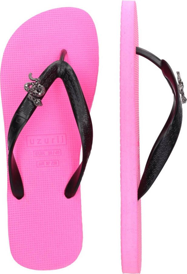 Uzurii Sport Switch Cobra Dames Slippers Neon Pink Roze Kunststof
