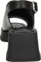 Vagabond Shoemakers Zwarte Leren Sandalen Hennie 101 Black Dames - Thumbnail 10