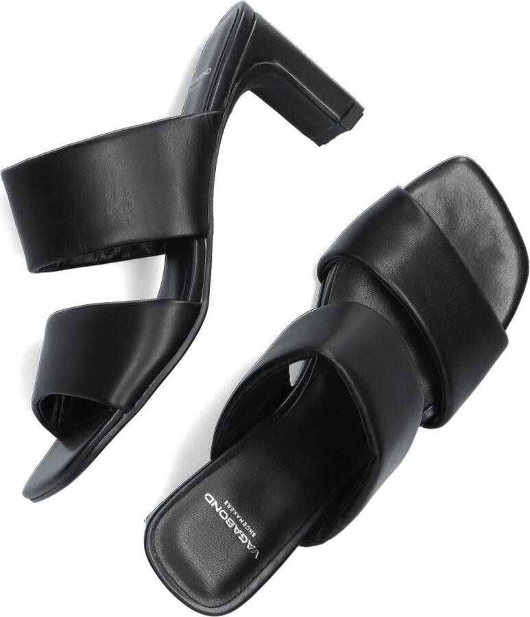 Vagabond Shoemakers Stijlvolle Zwarte Leren Hakken Muiltjes Black Dames - Foto 7