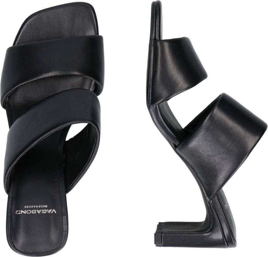Vagabond Shoemakers Stijlvolle Zwarte Leren Hakken Muiltjes Black Dames - Foto 10