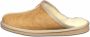Van Buren Bolsward BV Schapenvacht pantoffels Lamsvacht heren slippers Camel - Thumbnail 2
