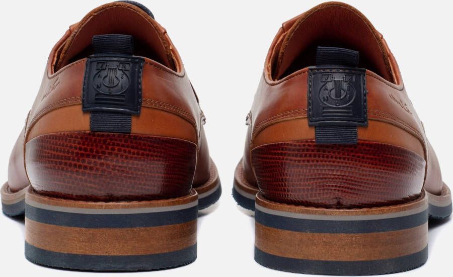 Van Lier Amalfi Veterschoenen cognac Leer Heren - Foto 7