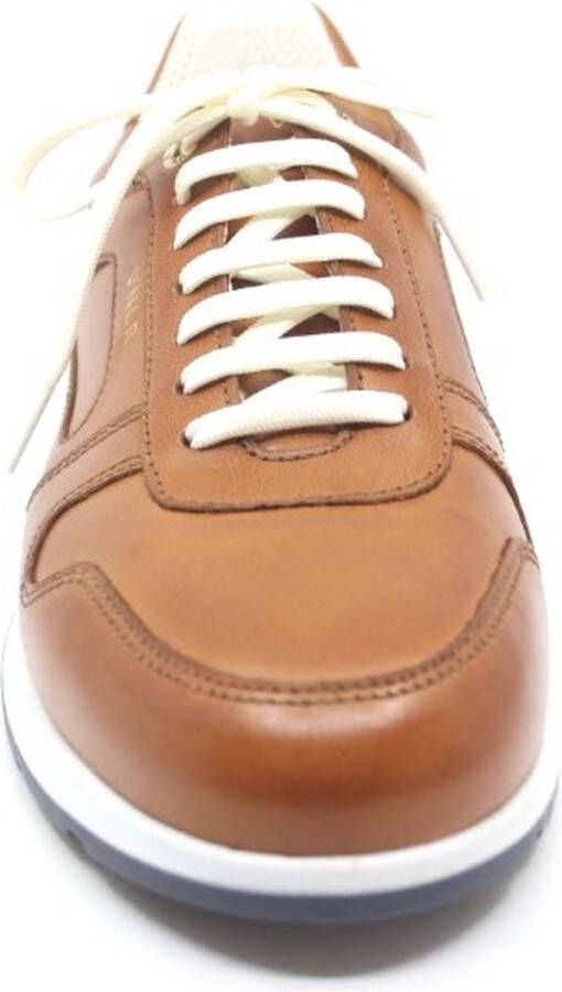 Van Lier Diego Lage sneakers Leren Sneaker Heren Cognac