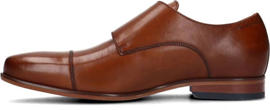 Van Lier Heren Cognac leren gespschoenen - Foto 3