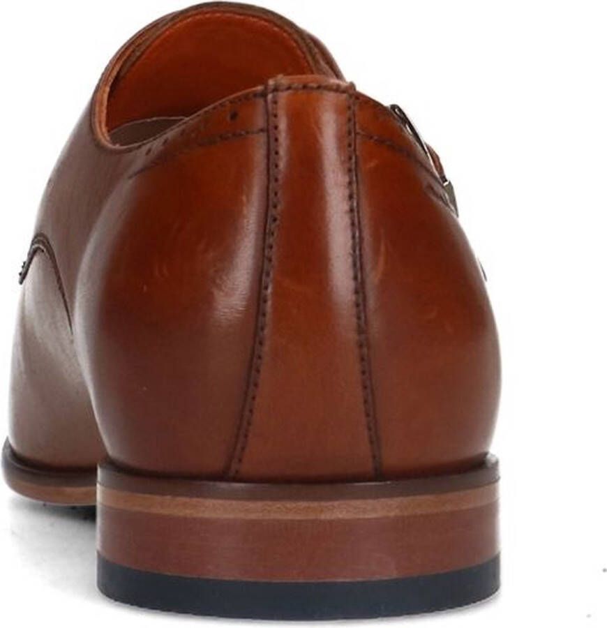 Van Lier Heren Cognac leren gespschoenen - Foto 5