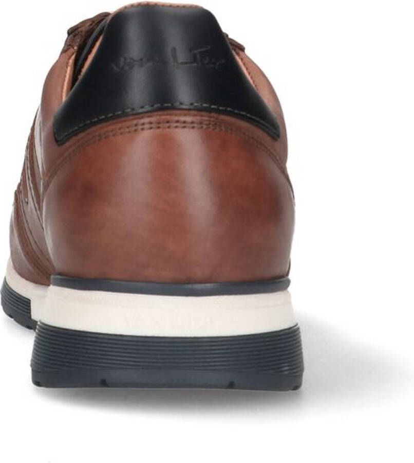 Van Lier Heren Cognac leren sneakers