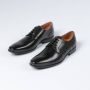 Van Lier Heren Zwarte leren veterschoenen - Thumbnail 5