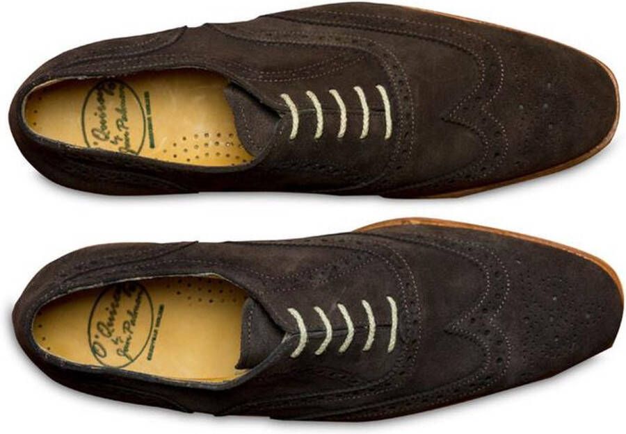 VanPalmen Quirey Nette schoenen heren veterschoen bruin suede goodyear-maakzijze topkwaliteit - Foto 2