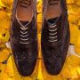 VanPalmen Quirey Nette schoenen heren veterschoen bruin suede goodyear-maakzijze topkwaliteit - Thumbnail 3
