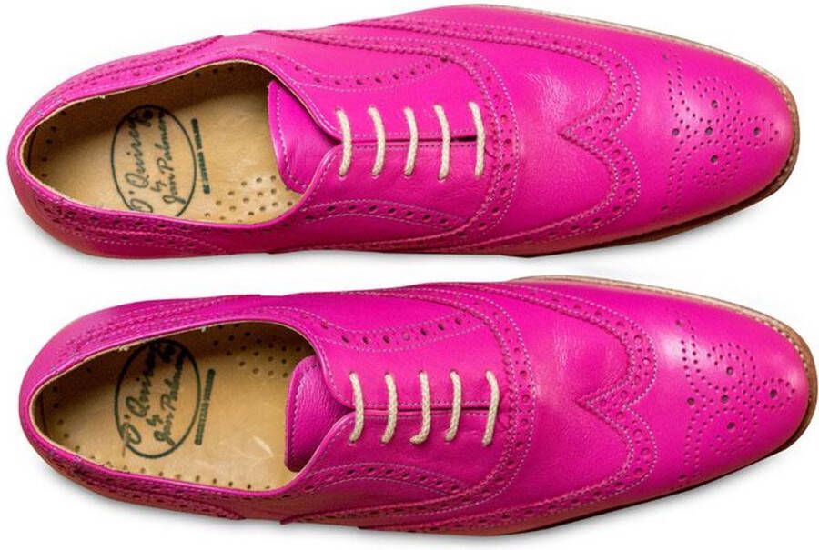 VanPalmen Quirey Nette schoenen heren veterschoen fuchsia goodyear-maakzijze topkwaliteit