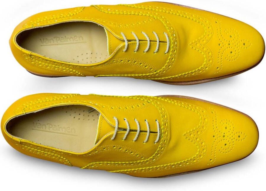 VanPalmen Quirey Nette schoenen heren veterschoen geel goodyear-maakzijze topkwaliteit