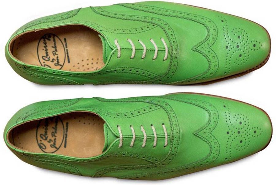 VanPalmen Quirey Nette schoenen heren veterschoen groen goodyear-maakzijze topkwaliteit
