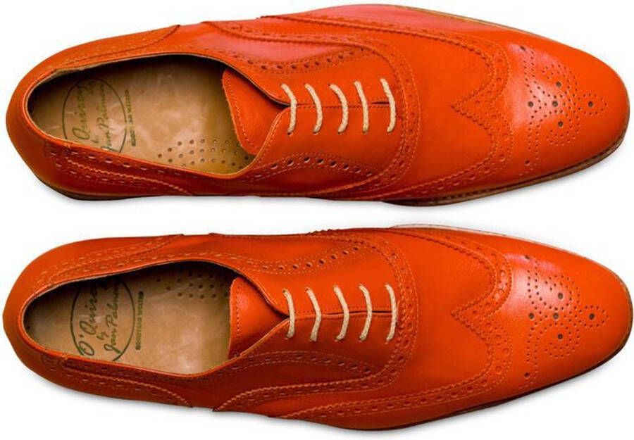 VanPalmen Quirey Nette schoenen heren veterschoen oranje goodyear-maakzijze topkwaliteit