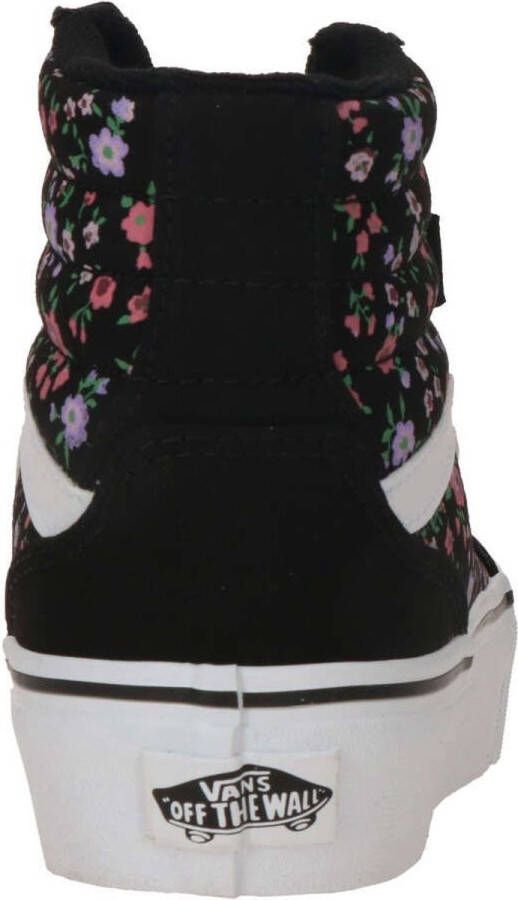 Vans Filmore Hi Platform Floral meisjes sneaker Zwart multi