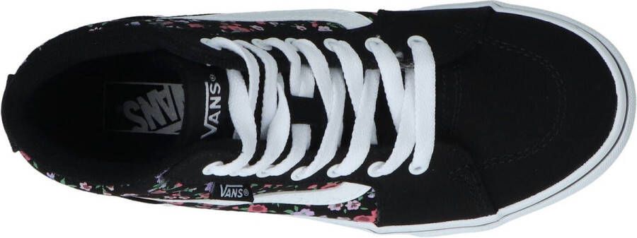 Vans Filmore Hi Platform Floral meisjes sneaker Zwart multi
