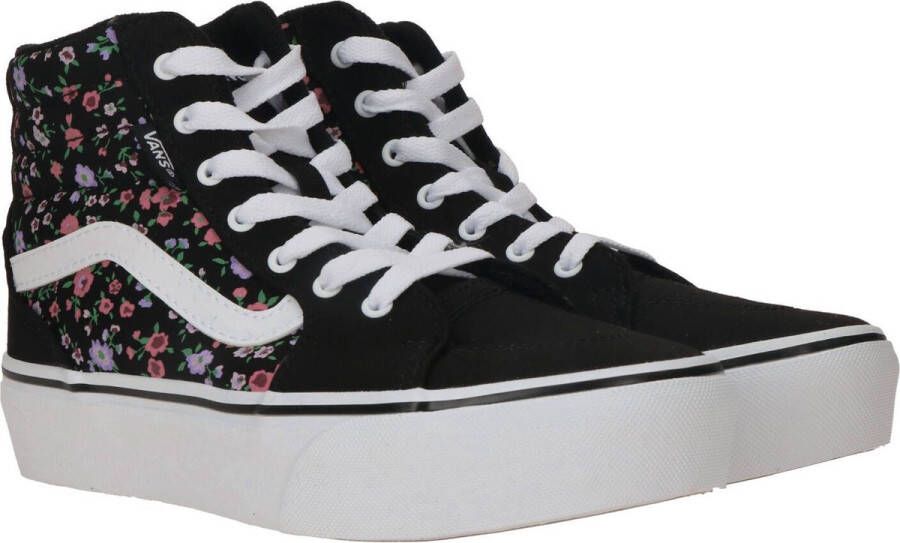 Vans Filmore Hi Platform Floral meisjes sneaker Zwart multi