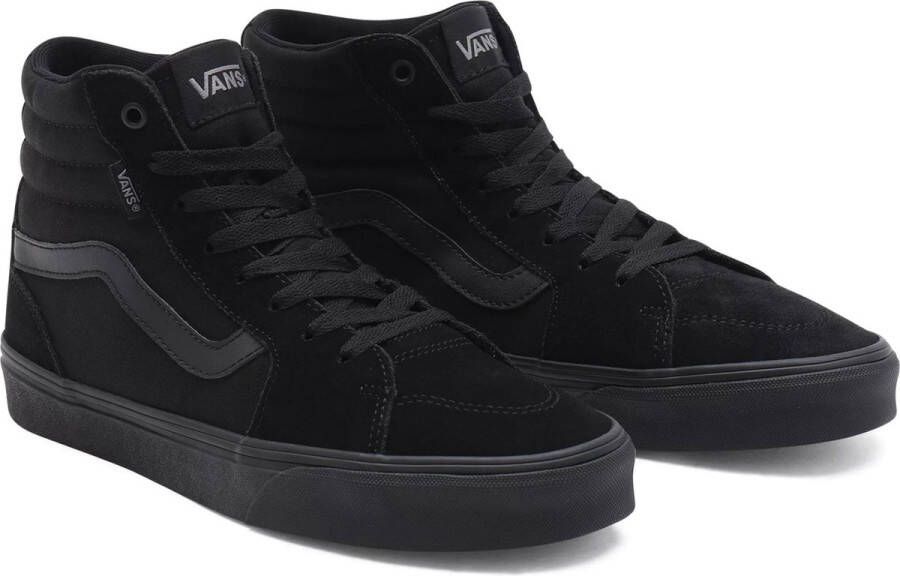 Vans Sk8-Hi Heren Schoenen Black Leer Textil 5 Foot Locker - Foto 8