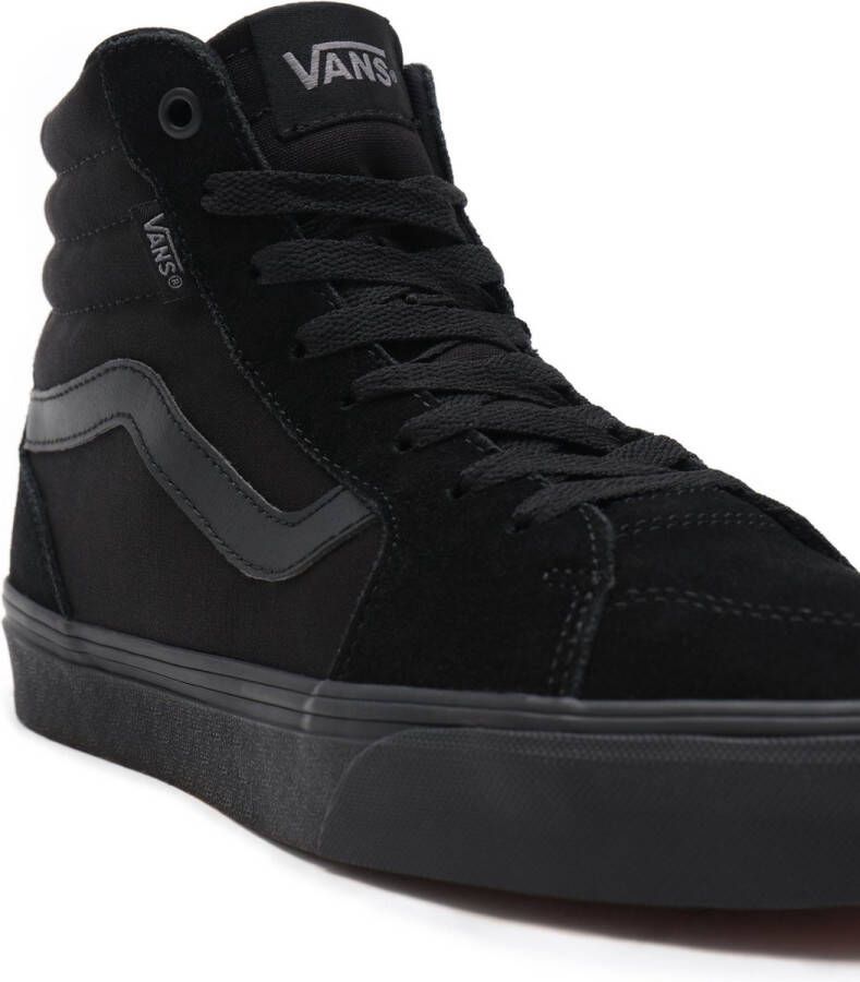 Vans Sk8-Hi Schoenen Black Leer Textil 5 Foot Locker