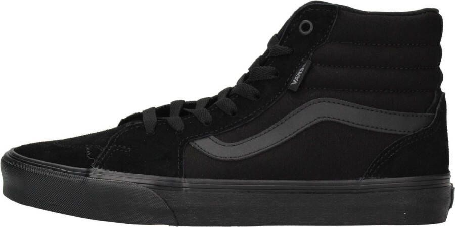 Vans Sk8-Hi Heren Schoenen Black Leer Textil 5 Foot Locker - Foto 13
