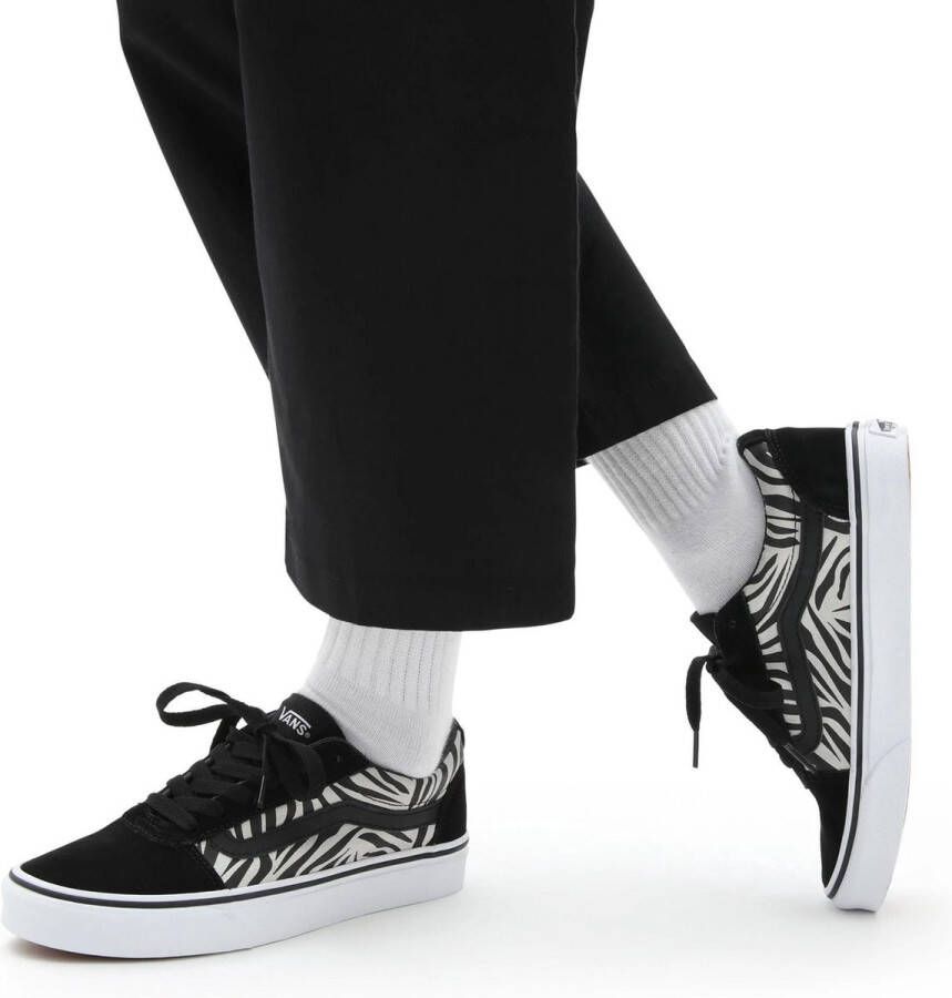 Vans Ward Zebra dames sneaker Zwart wit - Foto 3