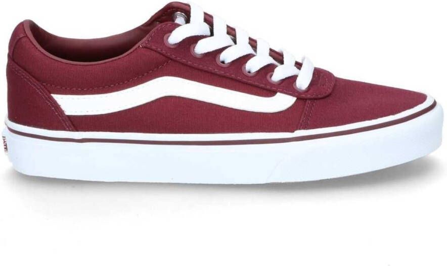 Vans Ward Canvas Dames Sneakers Burgundy