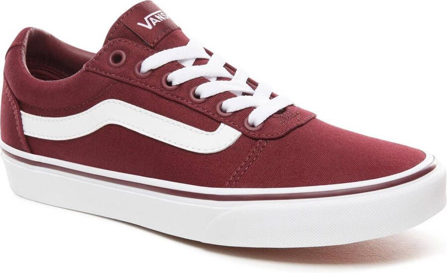 Vans Ward Canvas Dames Sneakers Burgundy