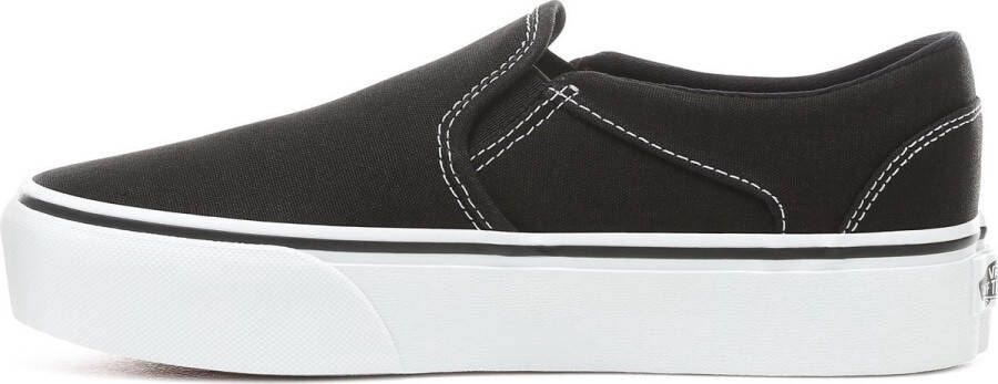 Vans Asher Platform Canvas Dames Sneakers Black - Foto 8