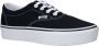 Vans Doheny Platform Canvas Dames Sneakers Black White - Thumbnail 4