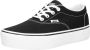 Vans Doheny Platform Canvas Dames Sneakers Black White - Thumbnail 12