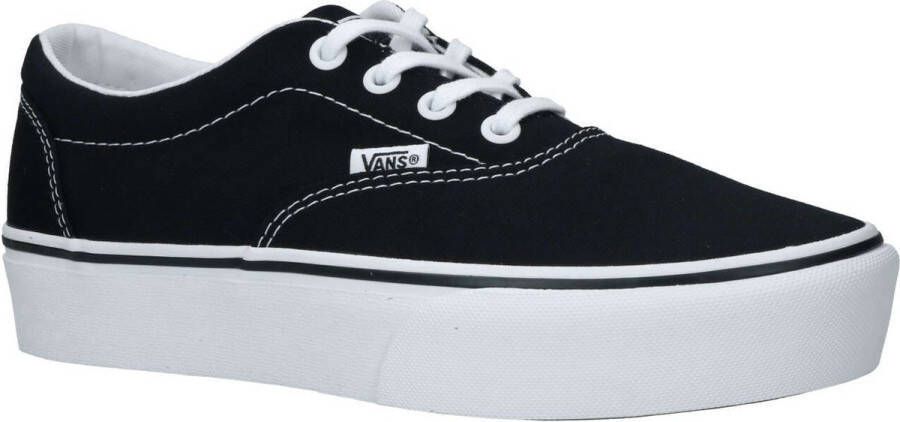 Vans Doheny Platform Canvas Dames Sneakers Black White - Foto 4