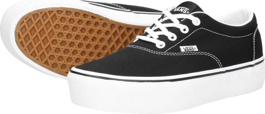 Vans Doheny Platform Canvas Dames Sneakers Black White - Foto 11